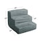 Pet Adobe Pet Adobe High Density Foam Stairs, Step Design, Ramp for Small Dogs, Cats with Cover, Gray 742135YXI - alternate 3